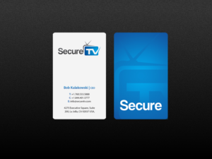 Business Card Design by Creations Box 2015 for Secure TV | Design: #12334710