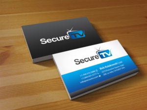 Business Card Design by Creations Box 2015 for Secure TV | Design: #12334713