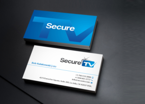 Business Card Design by Creations Box 2015 for Secure TV | Design: #12334714
