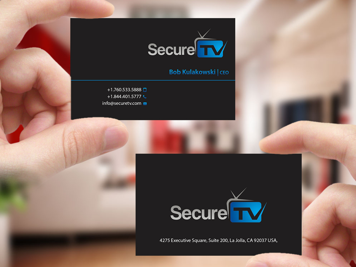 Diseño de Tarjeta de Presentación por Creations Box 2015 para Secure TV | Diseño #12334716