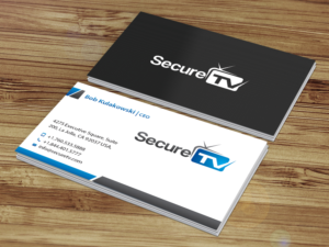 Business Card Design by Creations Box 2015 for Secure TV | Design: #12334724