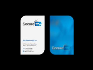 Business Card Design by Creations Box 2015 for Secure TV | Design: #12334727