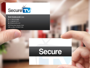 Business Card Design by Creations Box 2015 for Secure TV | Design: #12334728