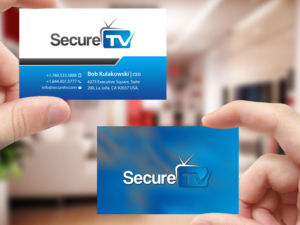 Business Card Design by Creations Box 2015 for Secure TV | Design: #12334729