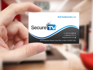 Business Card Design by Creations Box 2015 for Secure TV | Design: #12334730