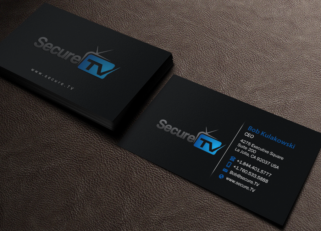 Business Card Design by Brand aid for Secure TV | Design #12351639