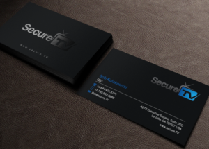 Business Card Design by Brand aid for Secure TV | Design: #12351642