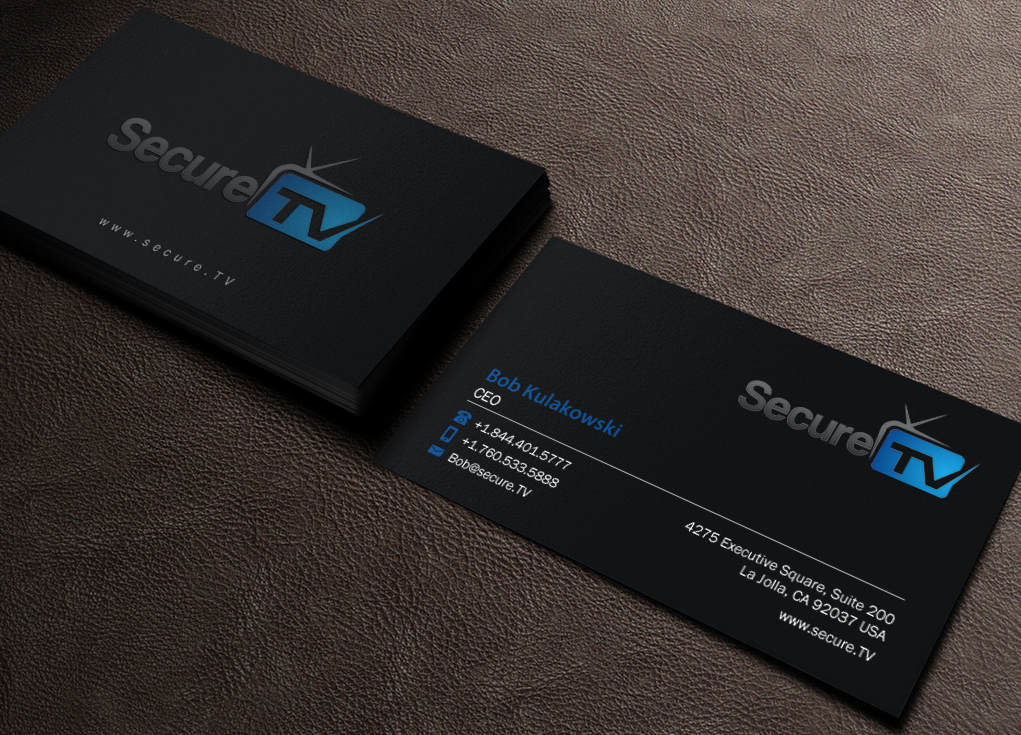 Business Card Design by Brand aid for Secure TV | Design #12351643