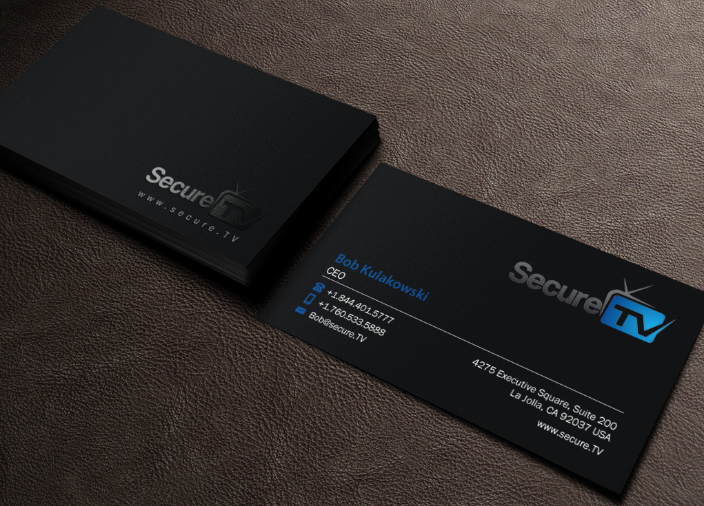 Business Card Design by Brand aid for Secure TV | Design #12351644