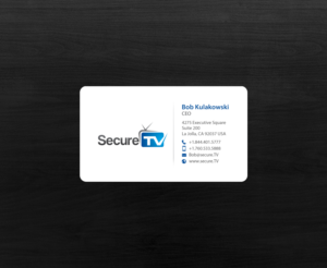 Visitenkarten-Design von chandrayaan.creative für Secure TV | Design #12340919