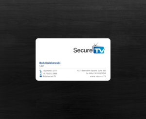 Business Card Design by chandrayaan.creative for Secure TV | Design: #12340920