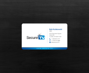 Business Card Design by chandrayaan.creative for Secure TV | Design: #12340922