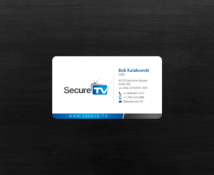 Business Card Design by chandrayaan.creative for Secure TV | Design: #12340923