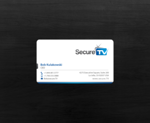 Business Card Design by chandrayaan.creative for Secure TV | Design: #12340924