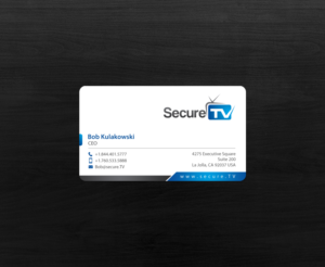 Business Card Design by chandrayaan.creative for Secure TV | Design: #12340928