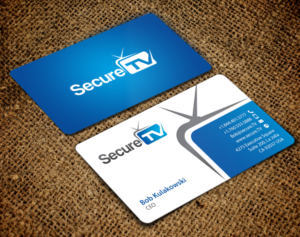 Business Card Design by chandrayaan.creative for Secure TV | Design: #12341147