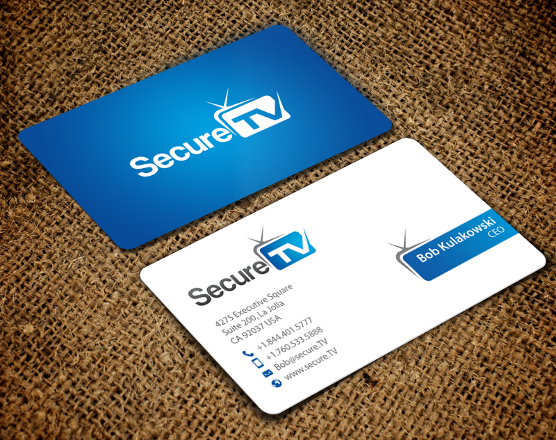 Business Card Design by chandrayaan.creative for Secure TV | Design #12341154