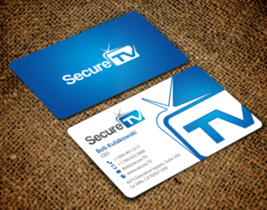 Business Card Design by chandrayaan.creative for Secure TV | Design: #12341157