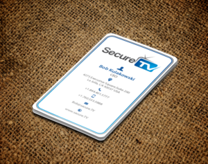 Business Card Design by chandrayaan.creative for Secure TV | Design: #12341163