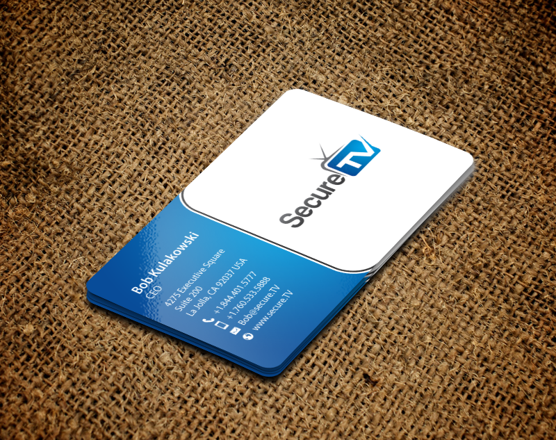 Business Card Design by chandrayaan.creative for Secure TV | Design #12341164