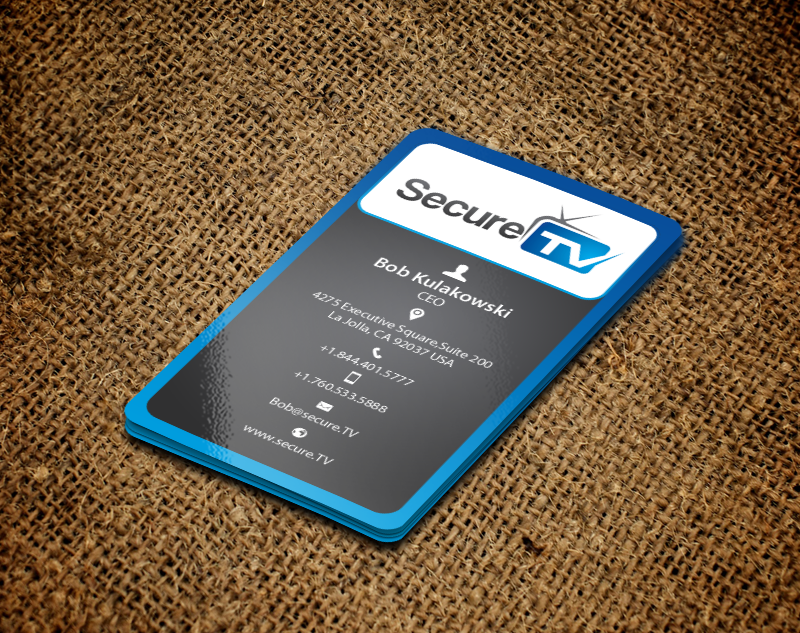 Design de Carte de Visite par chandrayaan.creative pour Secure TV | Design #12341166