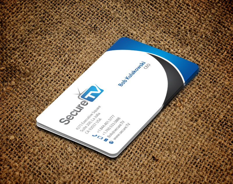 Business Card Design by chandrayaan.creative for Secure TV | Design #12341168