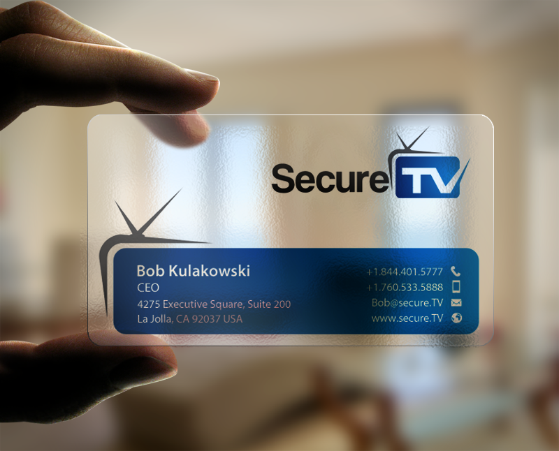 Business Card Design by chandrayaan.creative for Secure TV | Design #12341170