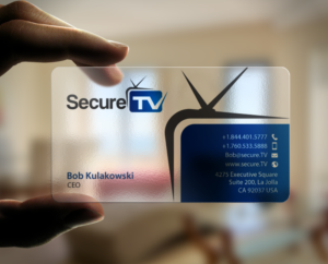 Business Card Design by chandrayaan.creative for Secure TV | Design: #12341171