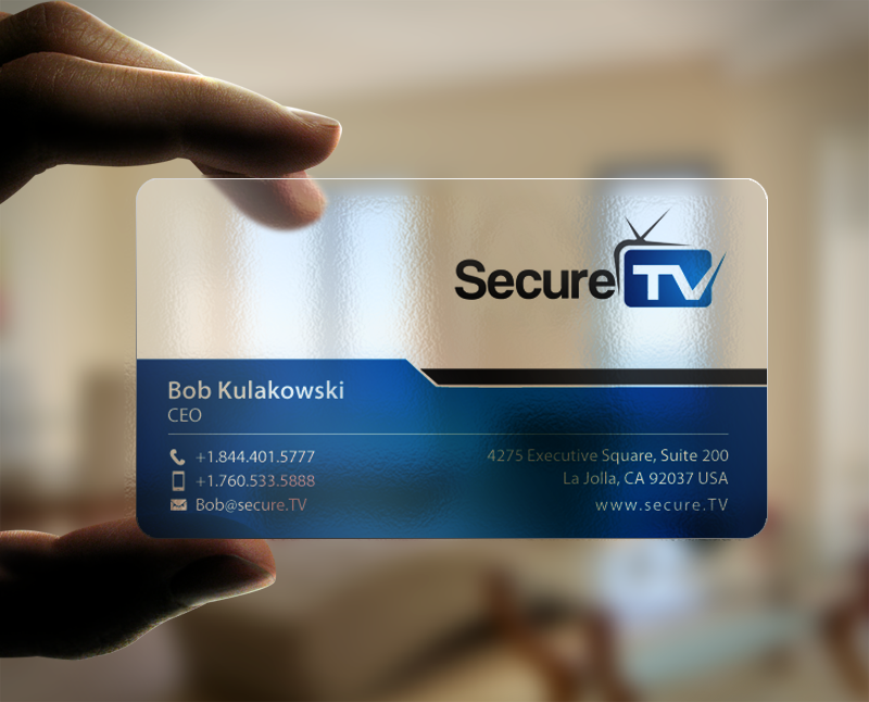 Business Card Design by chandrayaan.creative for Secure TV | Design #12341460