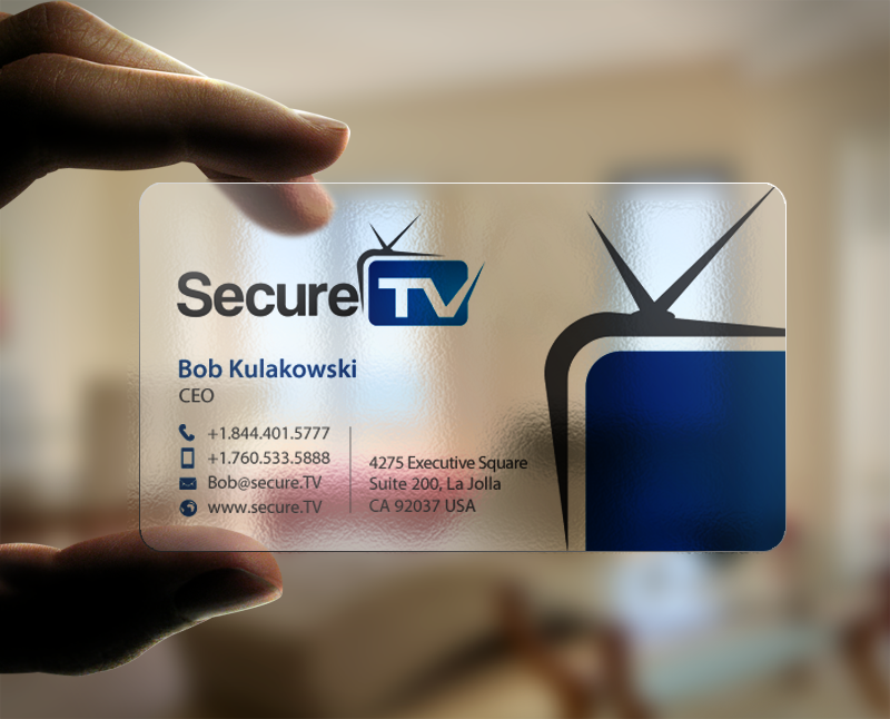 Business Card Design by chandrayaan.creative for Secure TV | Design #12341461