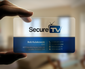 Business Card Design by chandrayaan.creative for Secure TV | Design: #12341462