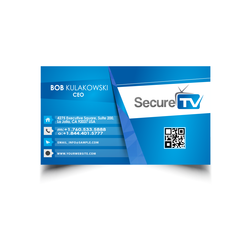 Business Card Design by SteffySummer for Secure TV | Design #12322705