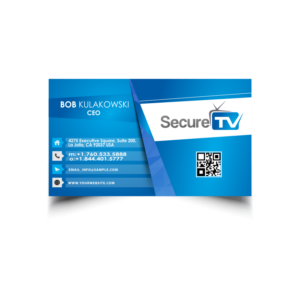 Business Card Design by SteffySummer for Secure TV | Design: #12322705