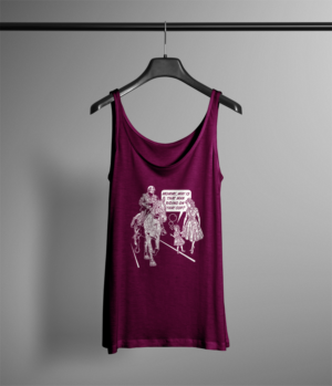 Cop Riding on Horse with Little Girl Pointing  | T-Shirt-Design von 99.degree