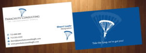 Business Card Design by HarmiDesigning for Parachute Consulting | Design: #12368486