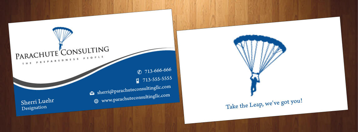 Business Card Design by HarmiDesigning for Parachute Consulting | Design #12368487