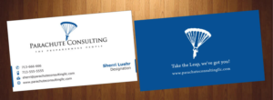 Business Card Design by HarmiDesigning for Parachute Consulting | Design: #12368493