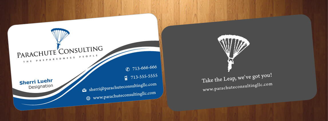 Business Card Design by HarmiDesigning for Parachute Consulting | Design #12368494