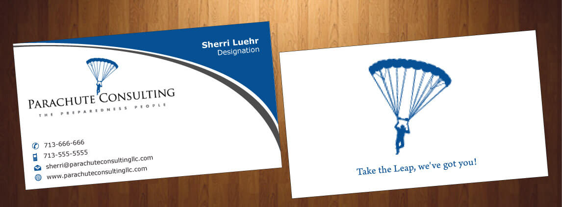 Design de Carte de Visite par HarmiDesigning pour Parachute Consulting | Design #12368495
