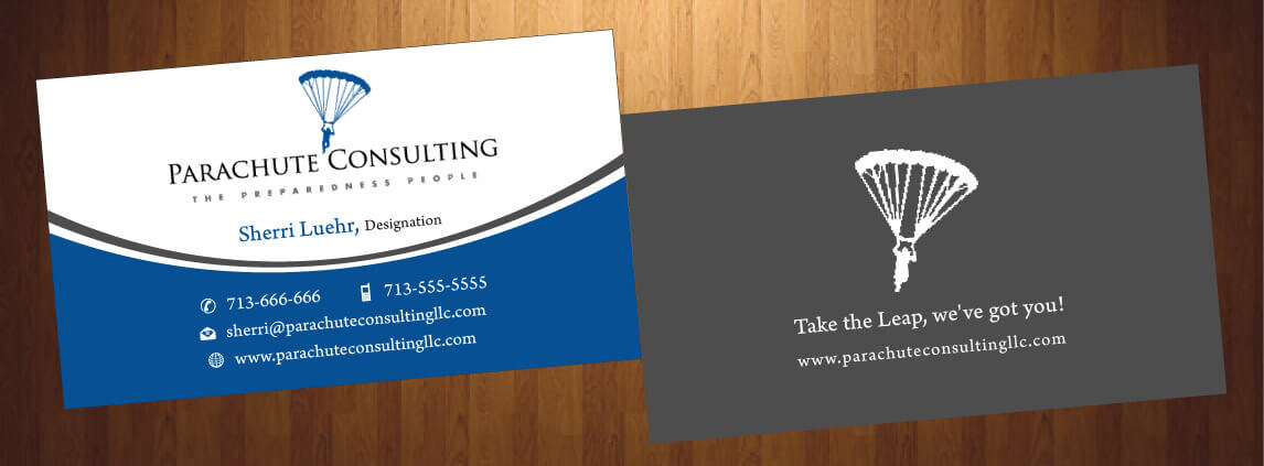 Diseño de Tarjeta de Presentación por HarmiDesigning para Parachute Consulting | Diseño #12368497