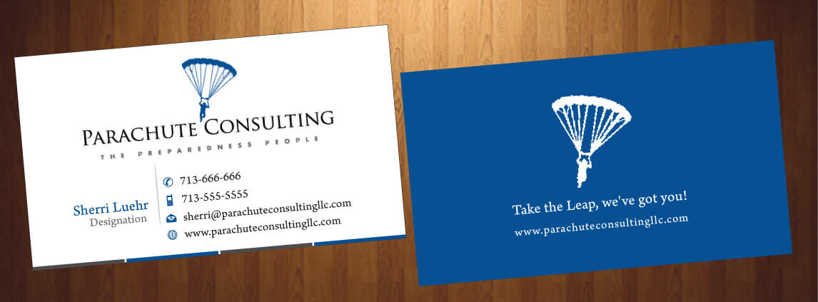 Business Card Design by HarmiDesigning for Parachute Consulting | Design #12368503