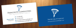 Business Card Design by HarmiDesigning for Parachute Consulting | Design: #12368503