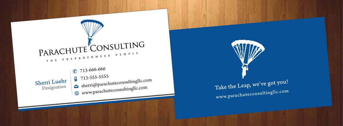 Diseño de Tarjeta de Presentación por HarmiDesigning para Parachute Consulting | Diseño #12368504