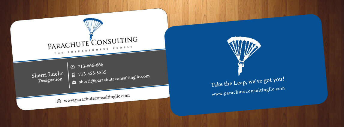 Diseño de Tarjeta de Presentación por HarmiDesigning para Parachute Consulting | Diseño #12368505