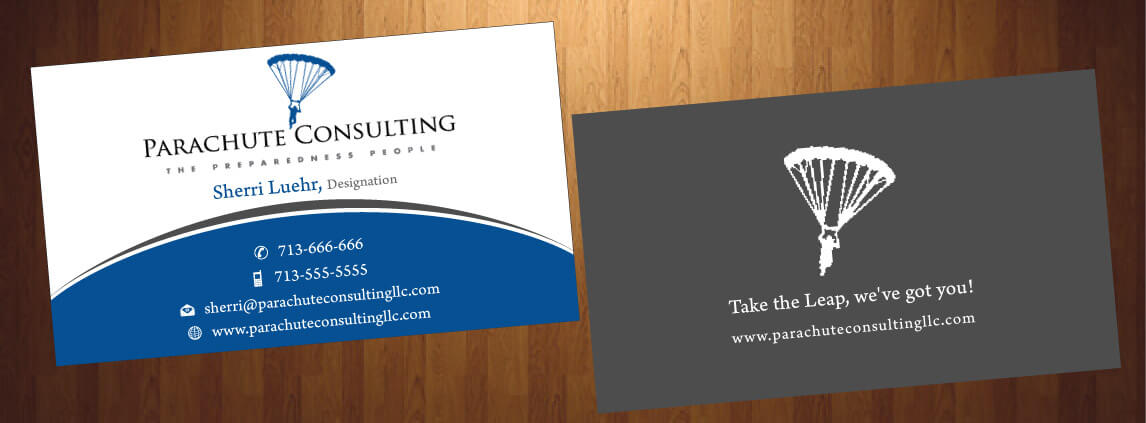 Business Card Design by HarmiDesigning for Parachute Consulting | Design #12368506