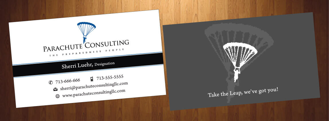 Business Card Design by HarmiDesigning for Parachute Consulting | Design #12368510