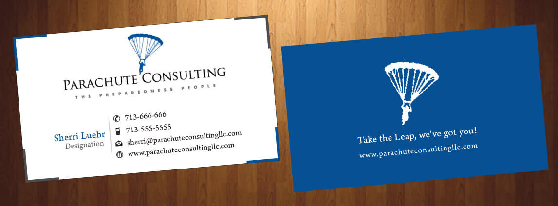 Business Card Design by HarmiDesigning for Parachute Consulting | Design #12368511
