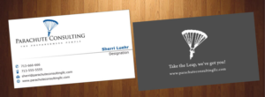 Business Card Design by HarmiDesigning for Parachute Consulting | Design: #12368513
