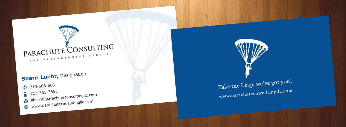 Diseño de Tarjeta de Presentación por HarmiDesigning para Parachute Consulting | Diseño #12368514