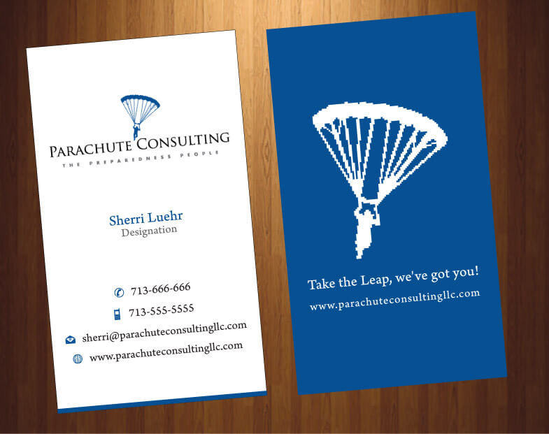 Diseño de Tarjeta de Presentación por HarmiDesigning para Parachute Consulting | Diseño #12368517